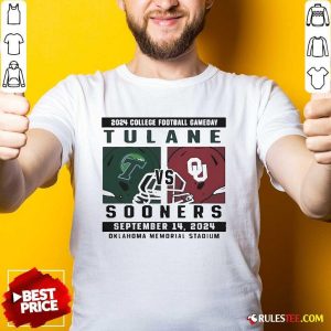 Top Oklahoma Sooners Vs Tulane 2024 College Football T-Shirt