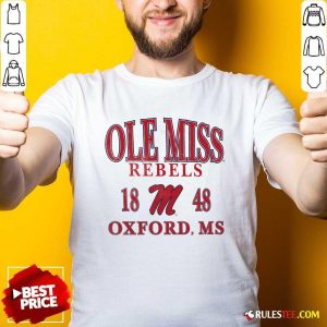 Awesome Gameday Couture Cream Ole Miss Rebels Unity T-Shirt