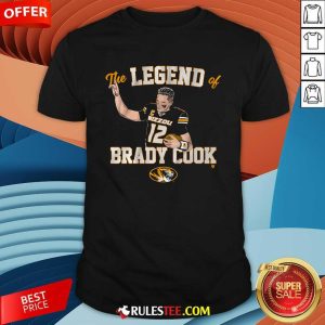 Awesome Mizzou Football The Legend Of Brady Cook T-Shirt