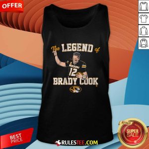 Awesome Mizzou Football The Legend Of Brady Cook Tank-Top