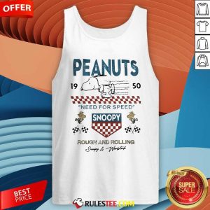 Awesome Peanuts Need For Speed Snoopy Rough And Rolling Tank-Top