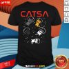 Cute Catsa Cat Astronauts Kitten Space T-Shirt