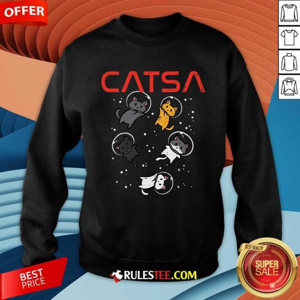 Cute Catsa Cat Astronauts Kitten Space Sweatshirt