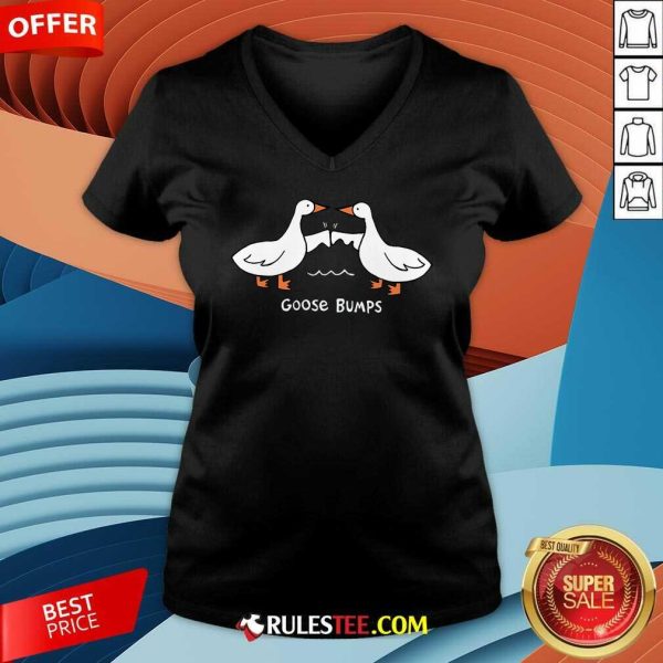 Cute Goose Bumps Teacher V-Neck