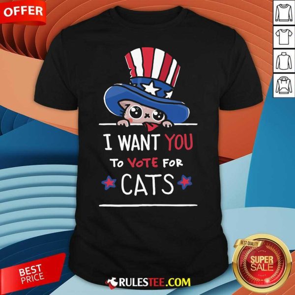 Cute I Want You To Vote For Cats Kamala Harris T-Shirt