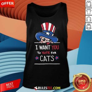 Cute I Want You To Vote For Cats Kamala Harris Tank-Top