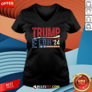 Funny Elon And Trump Vance For President 2024 V-Neck