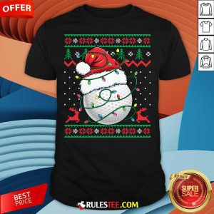 Funny Santa Golf Ugly Christmas Golfing T-Shirt