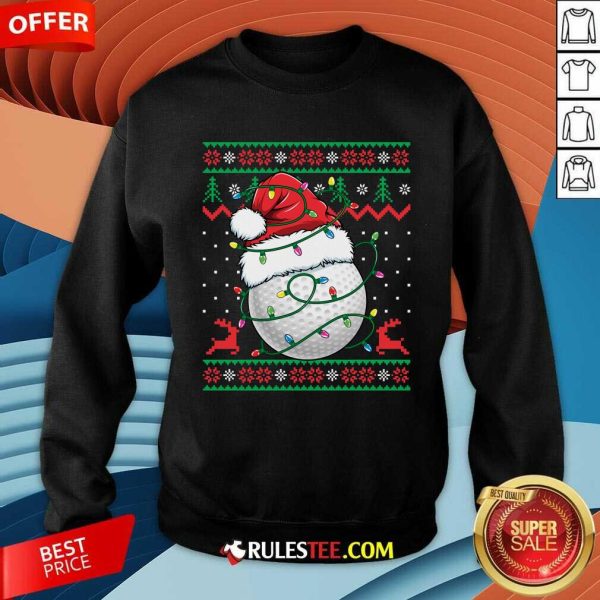 Funny Santa Golf Ugly Christmas Golfing Sweatshirt