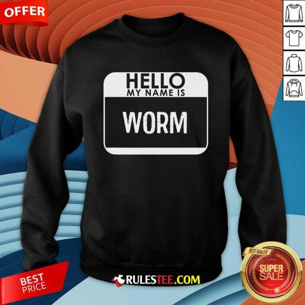 Funny Worm Costume Easy Last Minute Halloween Sweatshirt