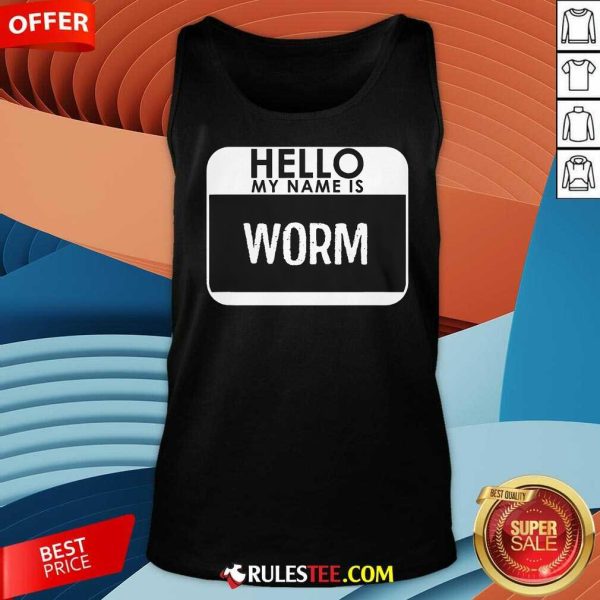 Funny Worm Costume Easy Last Minute Halloween Tank-Top