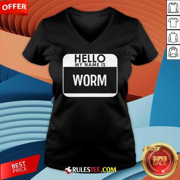 Funny Worm Costume Easy Last Minute Halloween V-Neck