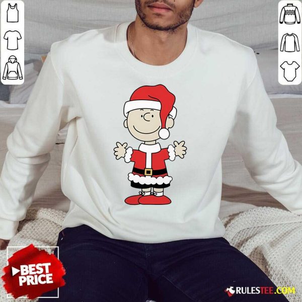 Good Christmas Peanuts Charlie Brown Santa Hat Cartoon Sweatshirt