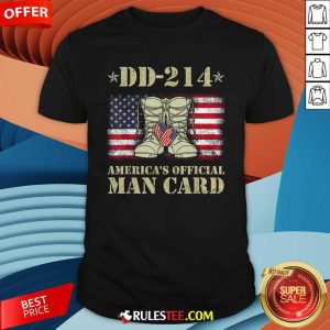 Happy Dd214 Americas Man Card Veteran Day Served Flag Proud Military Family T-Shirt