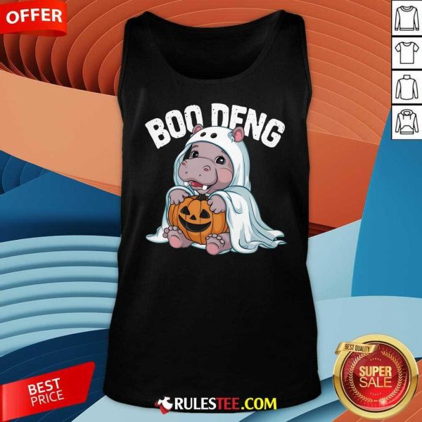 Happy Halloween Moo Deng Baby Hippo Boo Deng Tank-Top