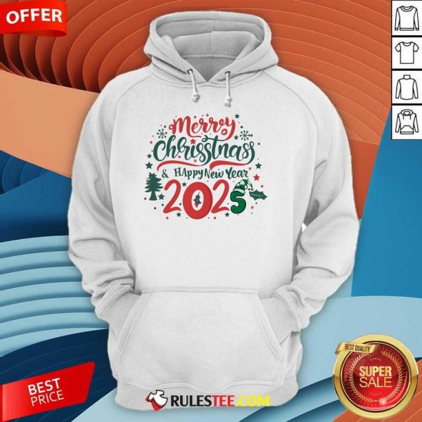 Happy Merry Christmas 2025 And Happy New Year Hoodie