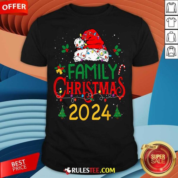 Happy Xmas Outfits Team Santa Elf Squad Family 2024 Christmas Matching T-Shirt