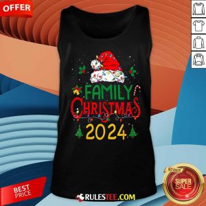 Happy Xmas Outfits Team Santa Elf Squad Family 2024 Christmas Matching Tank-Top