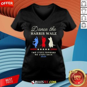 Hot Dance The Harris Walz Cat Lady Harris Walz 2024 Election V-Neck