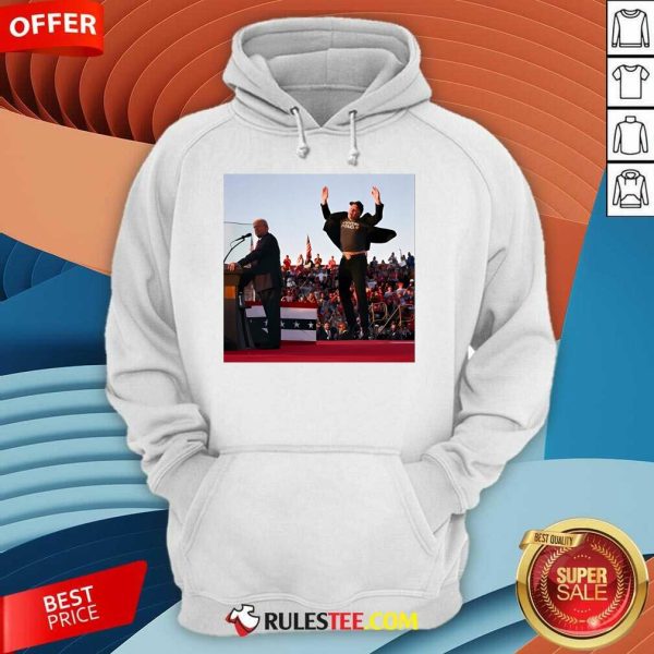 Hot Elon Musk Jumped For Trump At Butler Rally Poster Hoodie