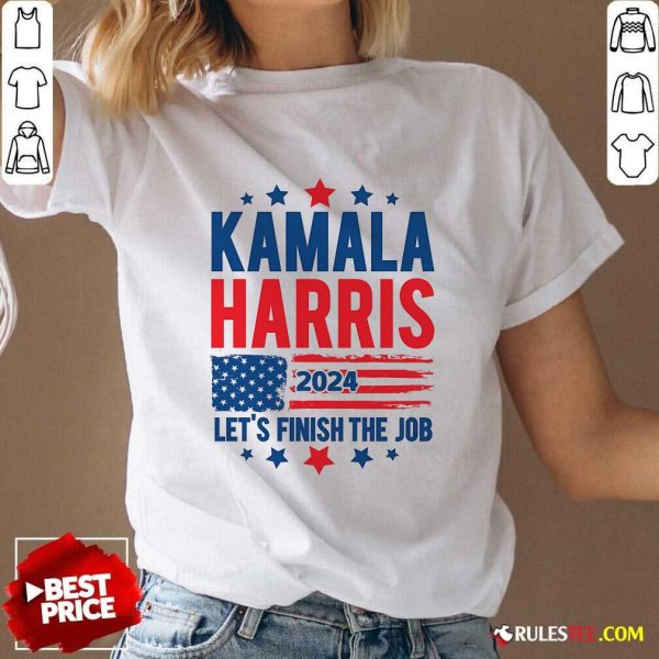 Hot Kamala Harris Let's Finish The Job V-Neck