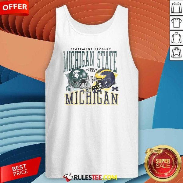 Hot Statement Rivalry Michigan Wolverines Football Tank-Top