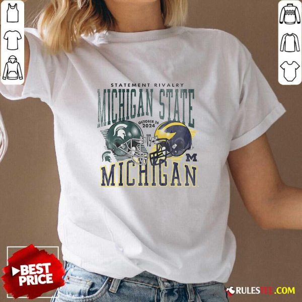 Hot Statement Rivalry Michigan Wolverines Football V-Neck