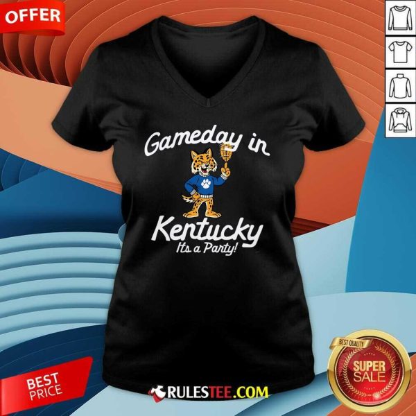 Hot The Gameday In Kentucky It's A Party V-Neck