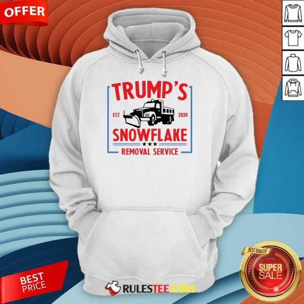 Hot Trump's Snowflake Removal Service Est 2024 Trump For President Hoodie