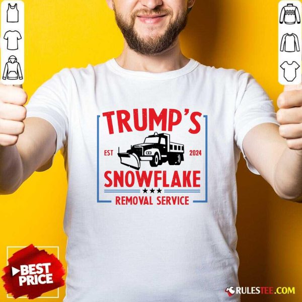 Hot Trump's Snowflake Removal Service Est 2024 Trump For President T-Shirt