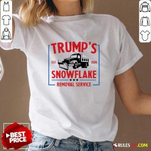 Hot Trump's Snowflake Removal Service Est 2024 Trump For President V-Neck