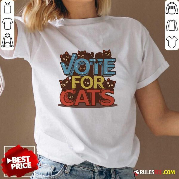 Hot Vote For Cats Kamala Harris V-Neck