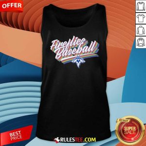 Nice Fireflies Baseball Rainbow Retro Tank-Top