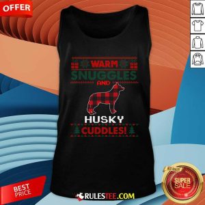 Nice Siberian Husky Christmas Pajama Cool Ugly Christmas Tank-Top