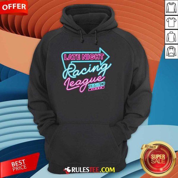 Official 1320video Late Night Racing League Neon Hoodie