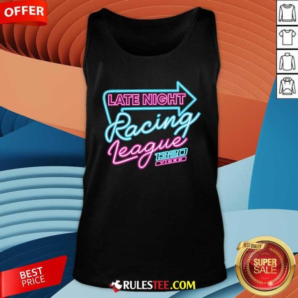 Official 1320video Late Night Racing League Neon Tank-Top