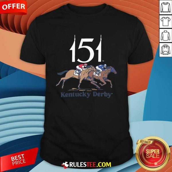 Official Ahead Kentucky Derby 151 Hug The Rail Levi T-Shirt