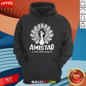 Official Amistad House Of Friendship Rca Friendly School Peacock Logo Hoodie