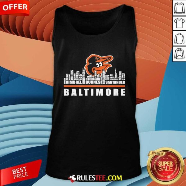 Official Baltimore Orioles The Players Of The Team Tank-Top