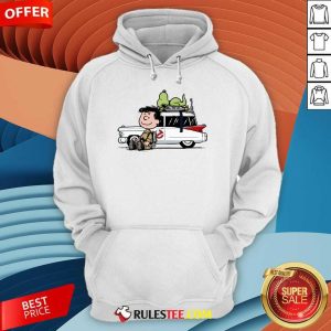 Official Charlie Venkman Peter Venkman Slimer Ecto-1 Charlie Brown And Snoopy Ghost Hoodie