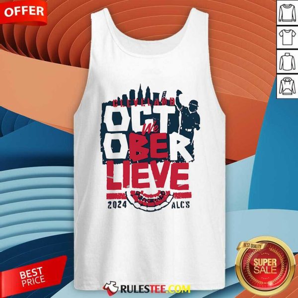 Official Cleveland Baseball We Believe 2024 Tank-Top