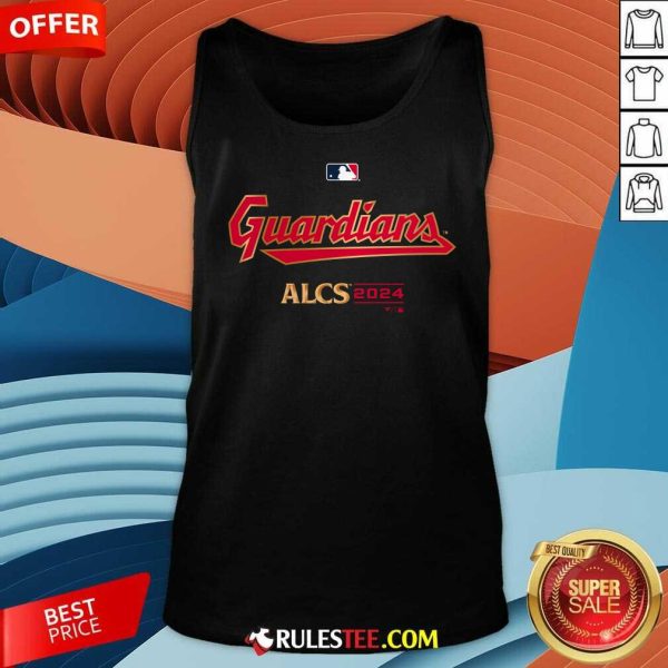 Official Cleveland Guardians 2024 American League Champions Locker Room Tank-Top