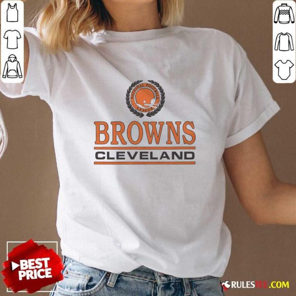 Official Cleveland National Football League Browns Crest V-Neck