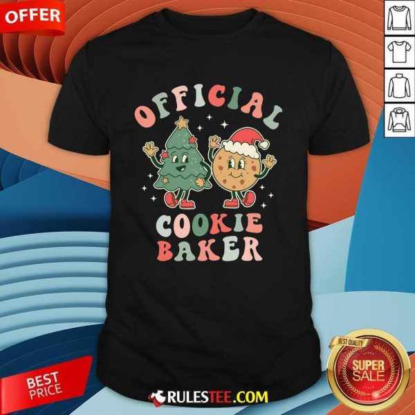 Official Cookie Baker Christmas Cookie Taste Tester Taster T-Shirt