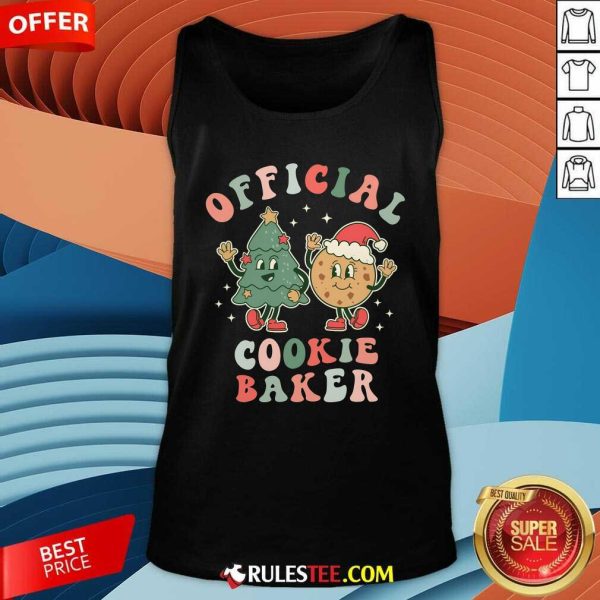 Official Cookie Baker Christmas Cookie Taste Tester Taster Tank-Top