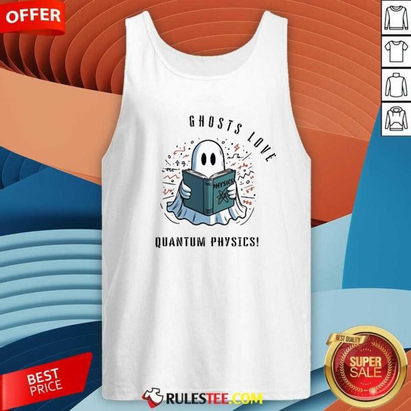 Official Ghost Love Quantum Physics Halloween 2024 Tank-Top