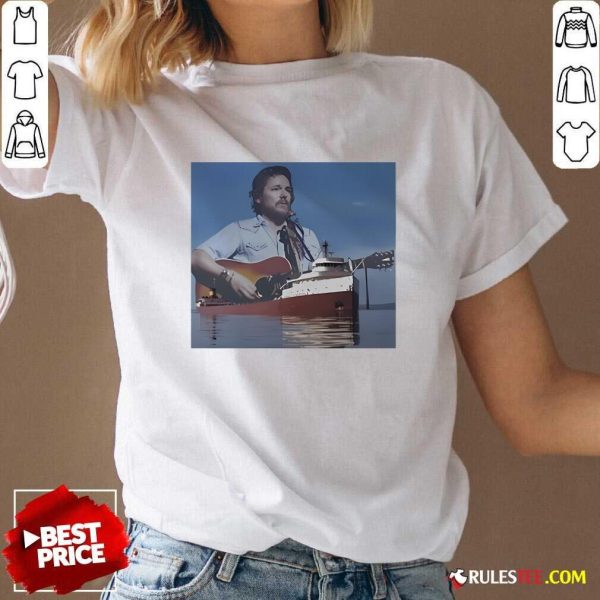 Official Gordon Lightfoot And Edmund Fitzgerald V-Neck