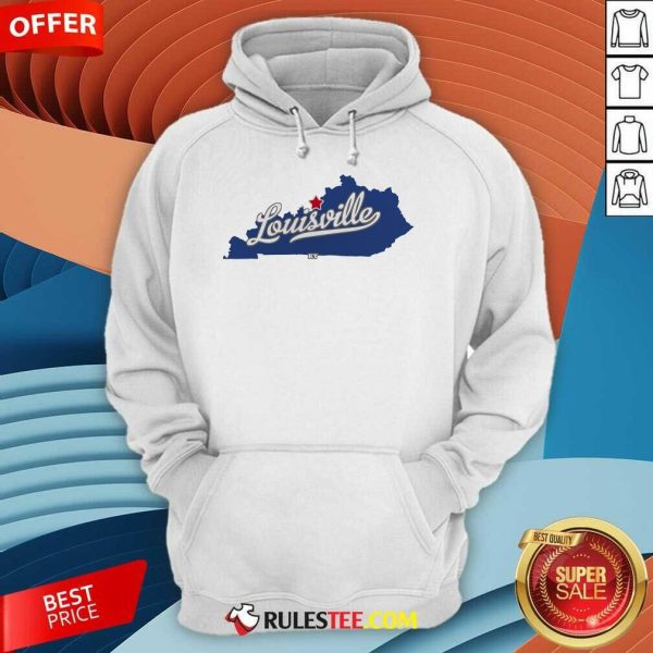 Official Louisville Kentucky Ky Map Hoodie