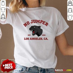 Official No Jumper Los Angeles Ca Est 2015 V-Neck