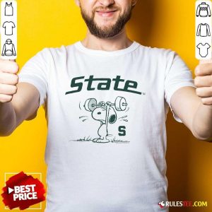 Official Peanuts X Michigan State Athletics T-Shirt